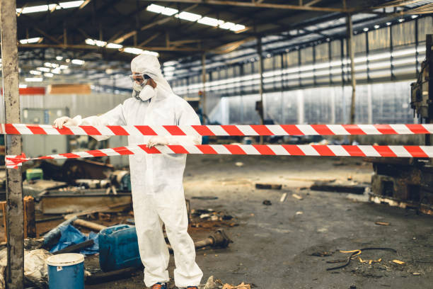 Professional Infectious Disease Decontamination technician working in Sterling, IL
